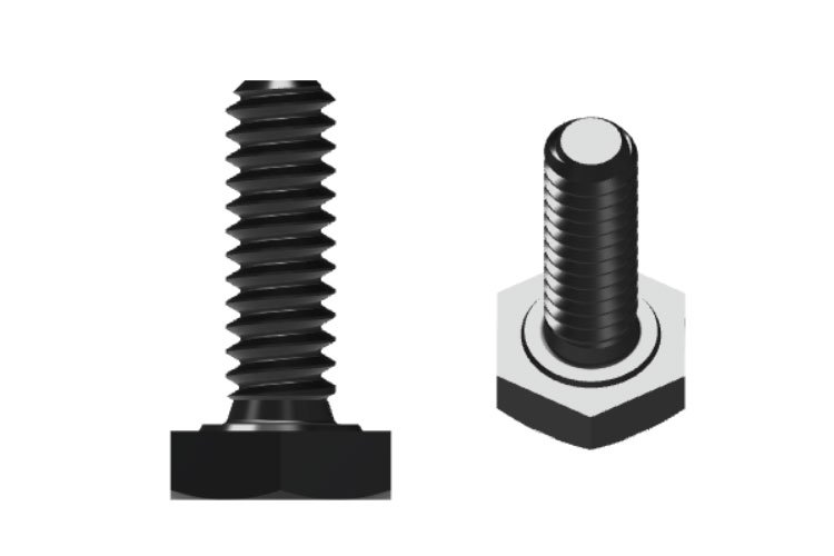 Black ISO 4017 Hex Bolt